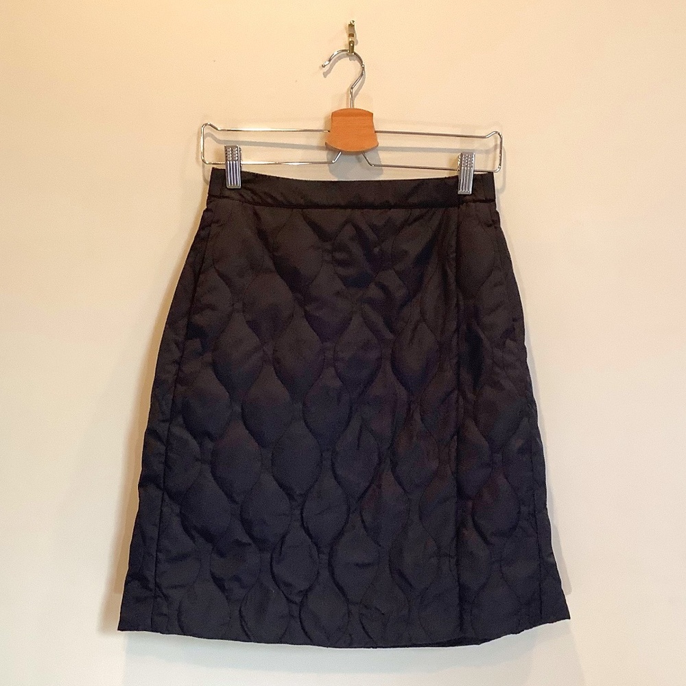 Quilted puffer skirt